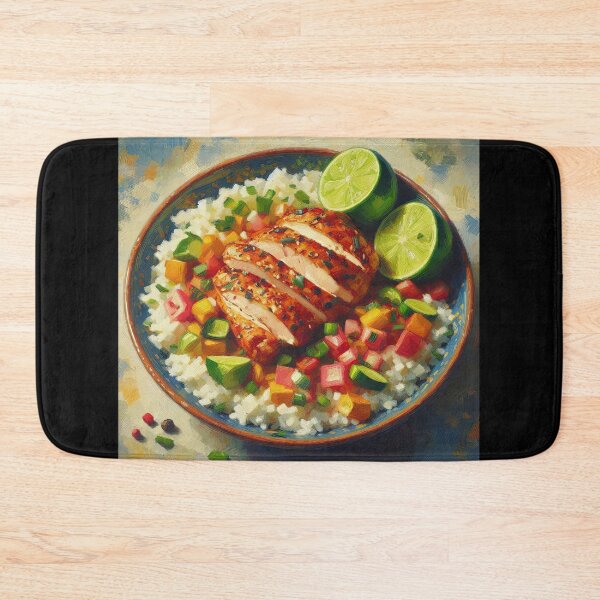 Item preview, Arroz con Pollo Impressionism Art Style designed and sold by artofuniverse.