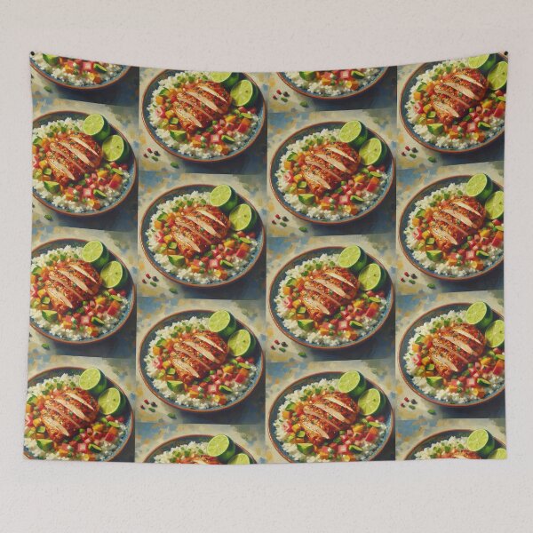 Item preview, Arroz con Pollo Estilo Impresionista designed and sold by artofuniverse.