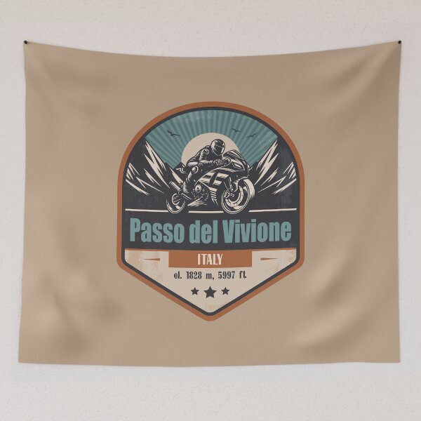 Item preview, Vivione Pass Italy Motorcycling Mountain Design designed and sold by CynthiaGraphics.