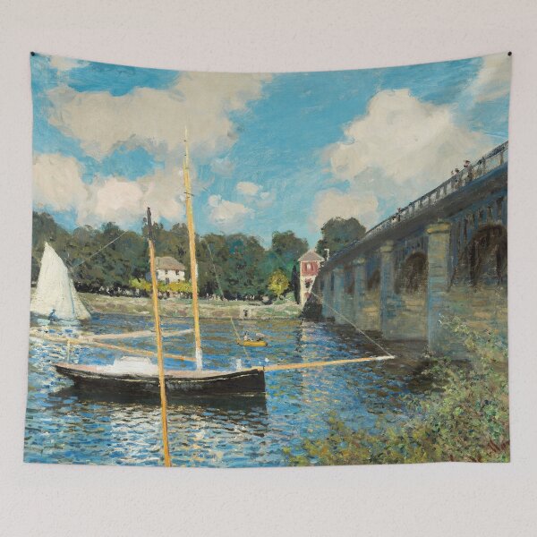 Item preview, Claude Monet The Bridge at Argenteuil - Museum-Grade Archival Matte Print designed and sold by Artistic Gift Print.