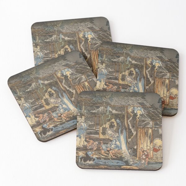 Item preview, One Hundred Ghost Stories (Haunted House by Hayashiya Shozo) by Utagawa Kuniyoshi designed and sold by Hellisotherppl.