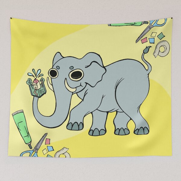 Item preview, Elephant Holding Book designed and sold by Jacqostermann.