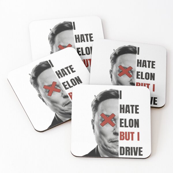 Item preview, Tesla I HATE ELON BUT I DRIVE TESLA  designed and sold by SanadDiab.