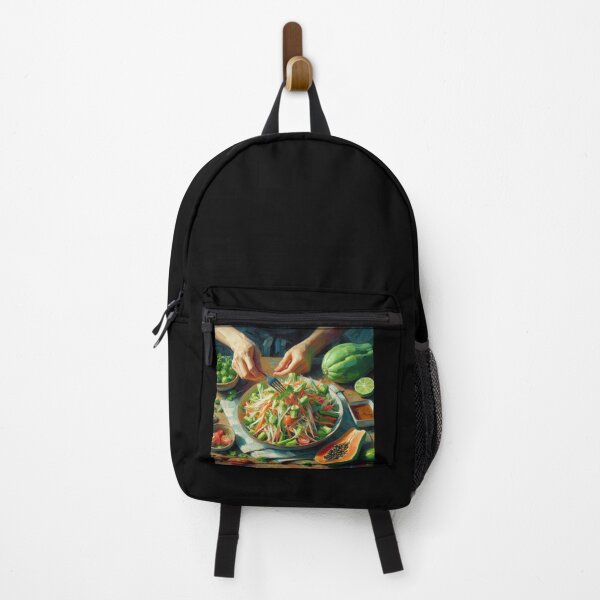 Item preview, Green Papaya Salad Impressionism Art Style designed and sold by artofuniverse.