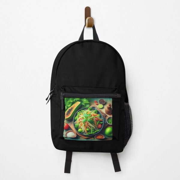Item preview, Green Papaya Salad Impressionism Art Style designed and sold by artofuniverse.