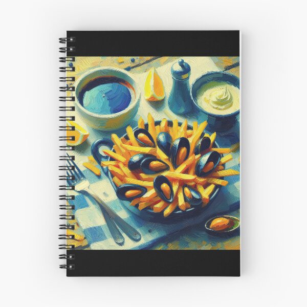 Item preview, Moules Frites Impressionism Art Style designed and sold by artofuniverse.