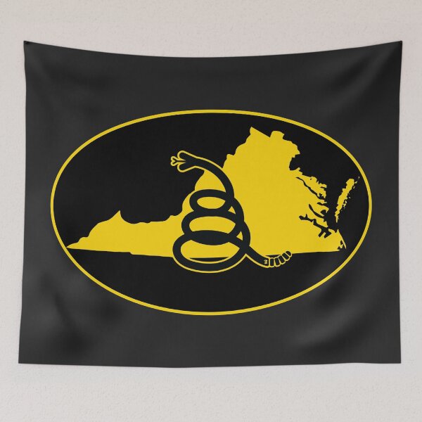 Item preview, VIRGINIA - Freedom Is The Superpower - Modern Gadsden Snake Flag - Dont Tread On Me design designed and sold by pelagio.