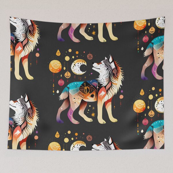 Item preview, 5 legs Magical Tribal Wolf designed and sold by Chubuter.