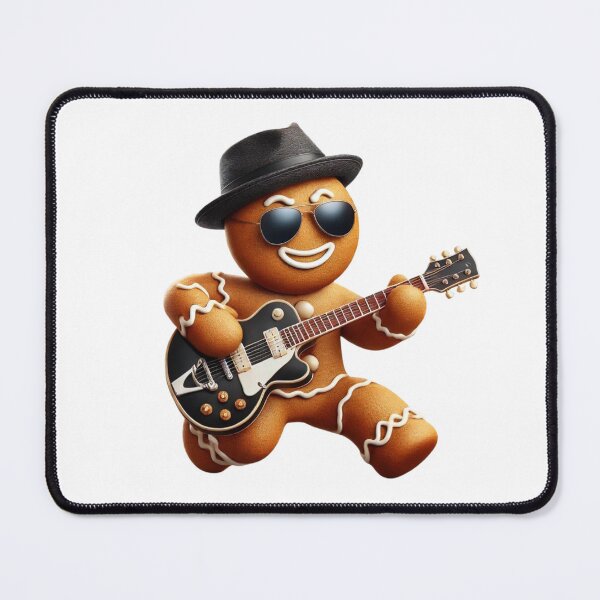 Item preview, Gingerbread Guitar Rockstar Holiday designed and sold by BlankCanvasHaHa.