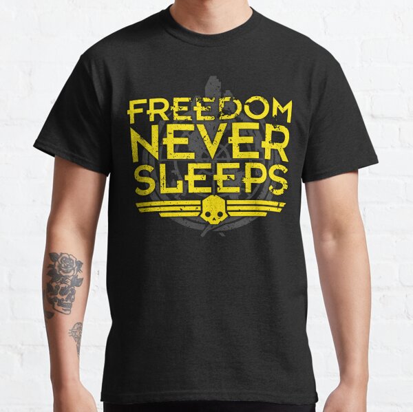 Item preview, Freedom Never Sleeps (Battle Worn) designed and sold by Ukid.