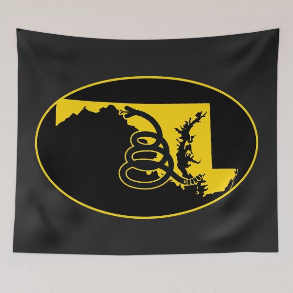 Item preview, MARYLAND - Freedom Is The Superpower - Modern Gadsden Snake Flag - Dont Tread On Me design designed and sold by pelagio.