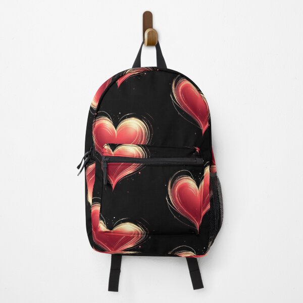 Item preview, Glowing Abstract Heart with Golden Swirls designed and sold by IllumeInk.