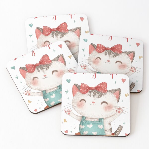 Item preview, Cheerful kitten designed and sold by WickerStudio.