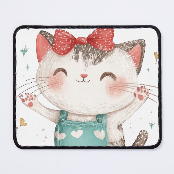 Item preview, Cheerful kitten designed and sold by WickerStudio.