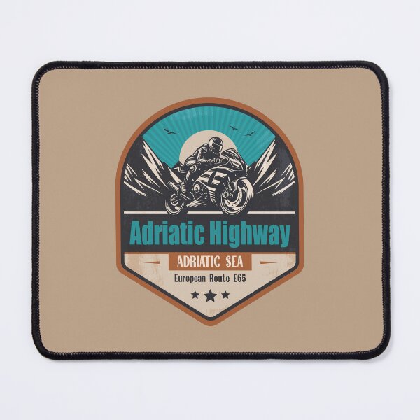 Item preview, Adriatic Highway Motorcycling Mountain Design designed and sold by CynthiaGraphics.