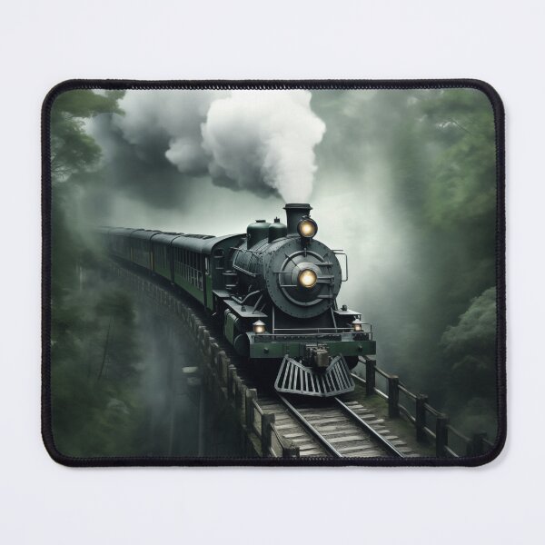Item preview, Old train on the bridge. Train travel designed and sold by GiriaGallery.