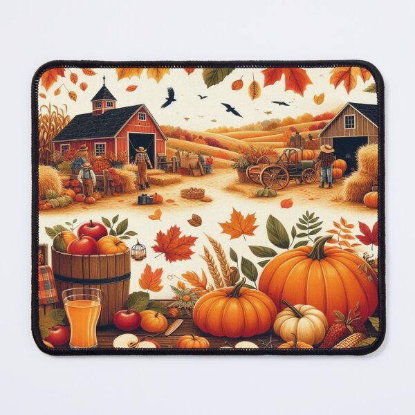 Item preview, rustic farm scene illustration designed and sold by Dominika Farkašová.