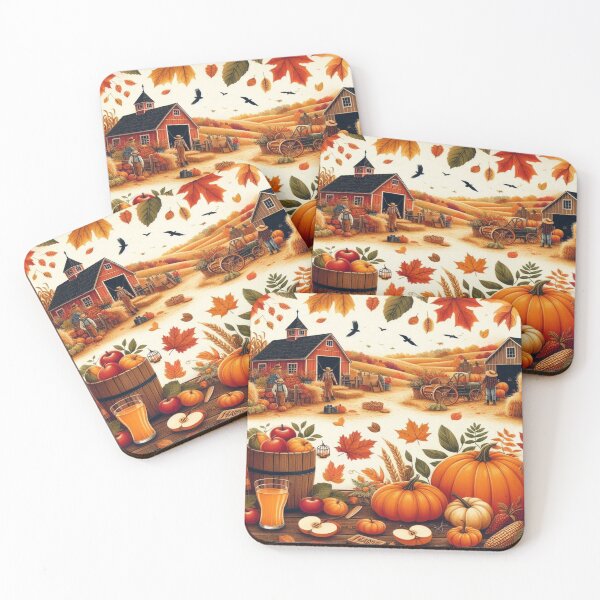 Item preview, rustic farm scene illustration designed and sold by Dominika Farkašová.
