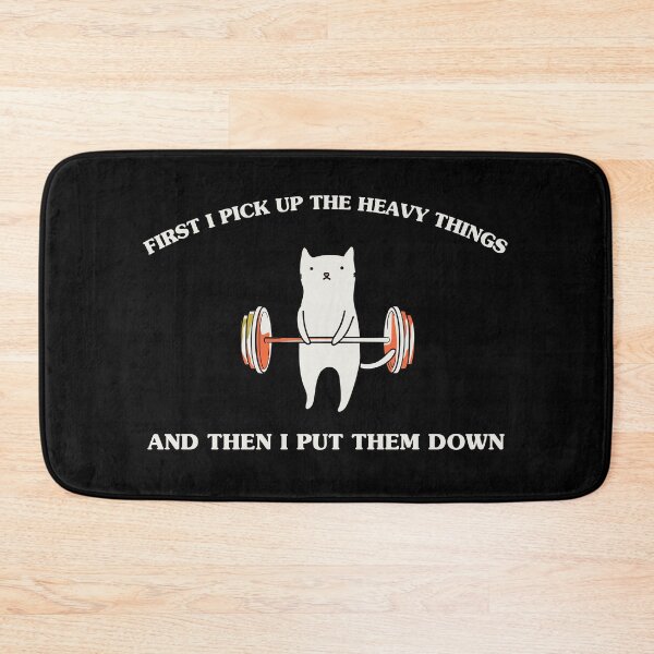 Artikelvorschau, Life Heavy Weightlifting Katzenshirt entworfen und verkauft von MyThirdFavorite.