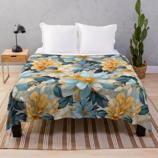 Item preview, Colorful leaves, flowers against the sky, painted leaves leaf, blue and yellow flowers designed and sold by PRYMULLART.