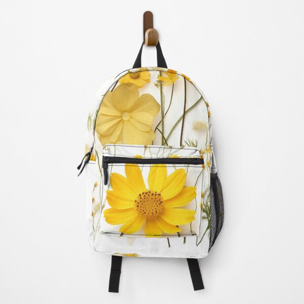 Item preview, Yellow dry flowers collage on white for late summer or autumn designed and sold by EmeraldeaArt.