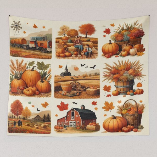 Item preview, apple picking and hayrides designed and sold by Dominika Farkašová.