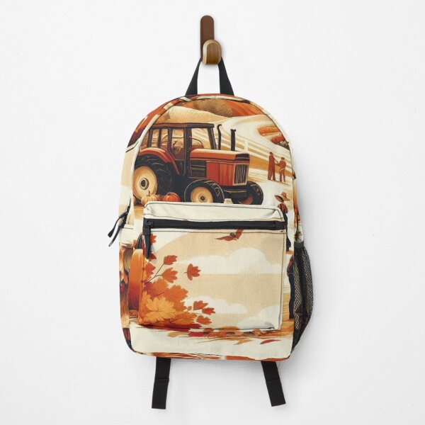 Item preview, adorned with vibrant pumpkins and hay bales designed and sold by Dominika Farkašová.