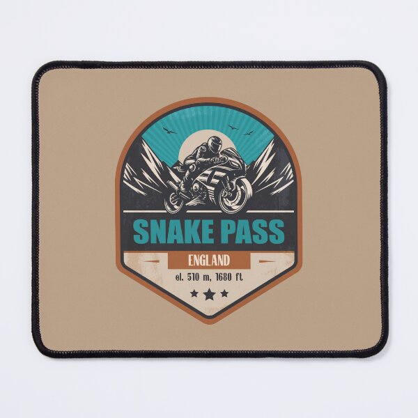 Item preview, Snake Pass England Motorcycling Mountain Design designed and sold by CynthiaGraphics.
