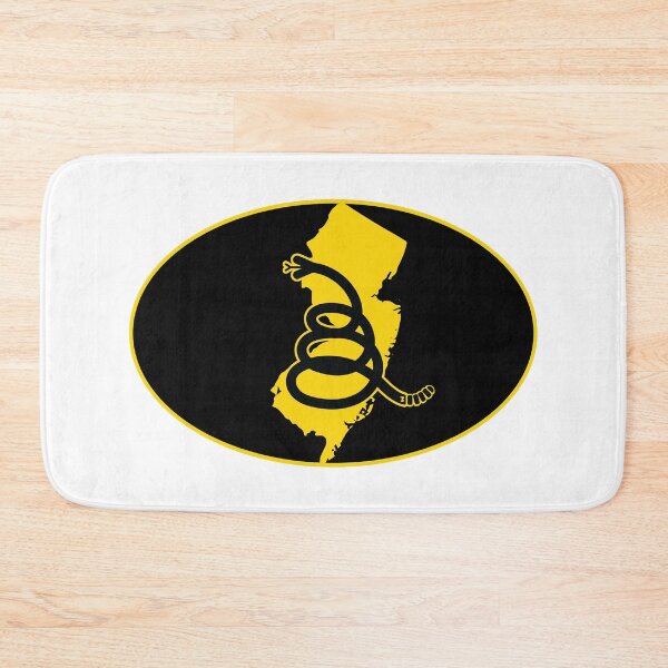 Item preview, NEW JERSEY - Freedom Is The Superpower - Modern Gadsden Snake Flag - Dont Tread On Me design designed and sold by pelagio.