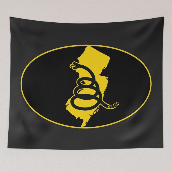 Item preview, NEW JERSEY - Freedom Is The Superpower - Modern Gadsden Snake Flag - Dont Tread On Me design designed and sold by pelagio.