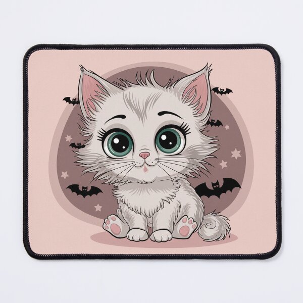 Item preview, Spooky Cute White Cat designed and sold by Annova-Art.