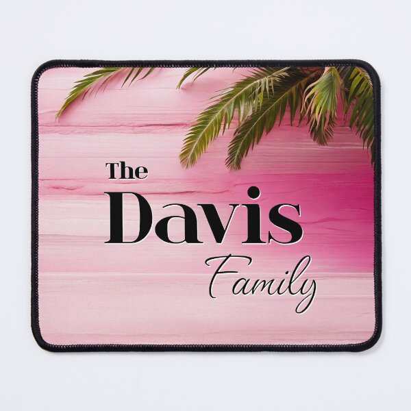 Item preview, Unique Personalized David Family | Pink Tropical Gift designed and sold by PinkGoddessLove.