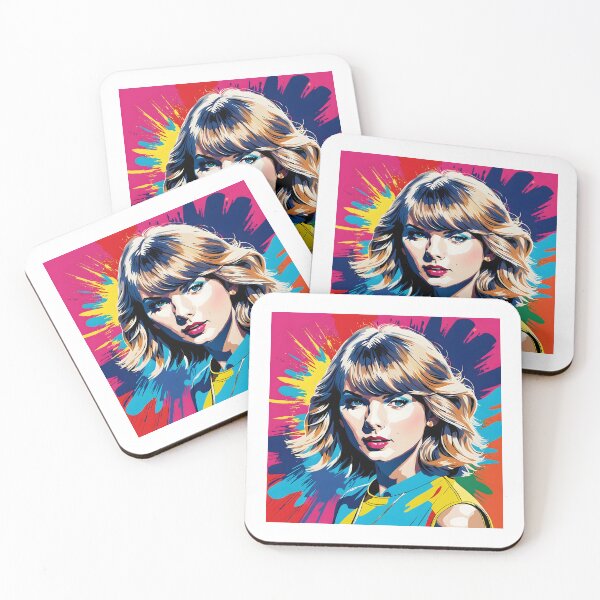 Item preview, Pop Art Taylor Swift - Iconic and Vibrant Portrait designed and sold by Kelvin Hughes Design.