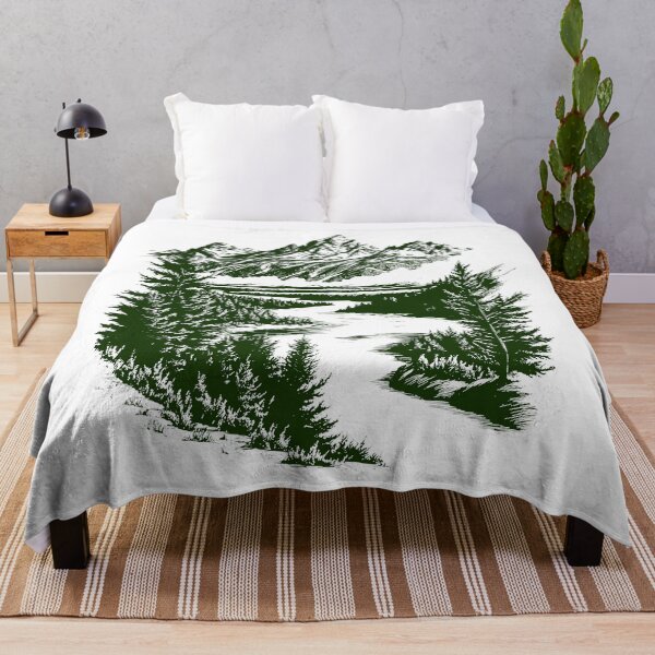 Item preview, Grand Teton National Park Linocut Art designed and sold by MyThirdFavorite.