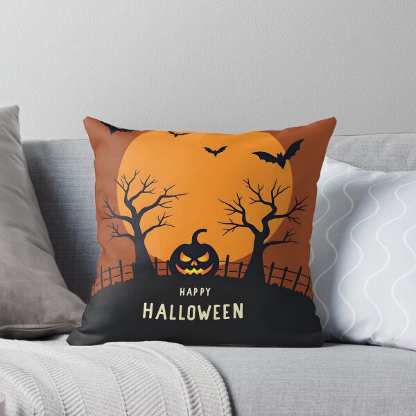 Item preview, Happy Halloween Moon Flat designed and sold by NEOCHRONOS.