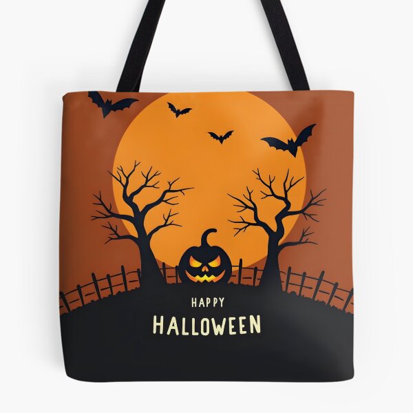Item preview, Happy Halloween Moon Flat designed and sold by NEOCHRONOS.