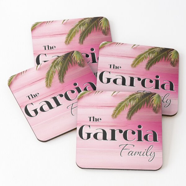 Item preview, Unique Personalized Garcia Family | Pink Tropical Gift designed and sold by PinkGoddessLove.