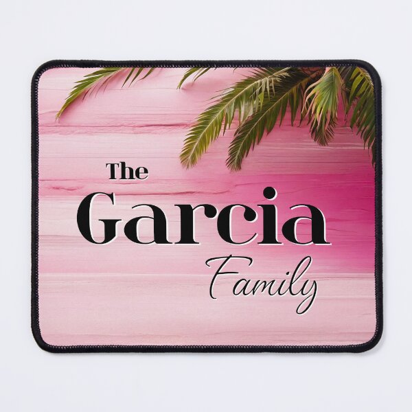 Item preview, Unique Personalized Garcia Family | Pink Tropical Gift designed and sold by PinkGoddessLove.