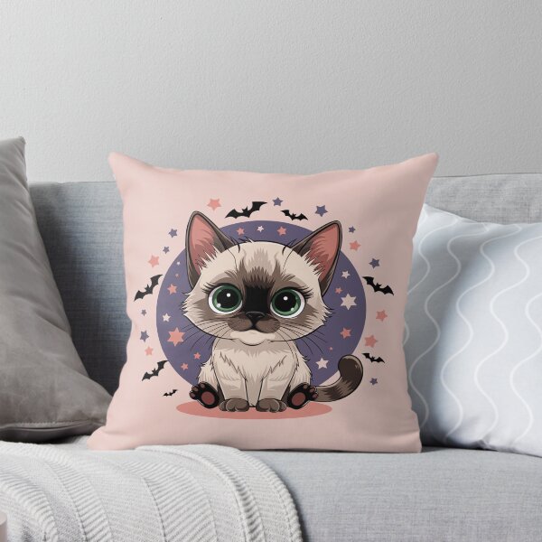 Item preview, Spooky Cute Siamese Cat designed and sold by Annova-Art.