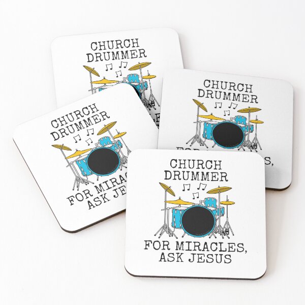 Item preview, Church Drummer For Miracles Ask Jesus, Musician Funny designed and sold by doodlerob.