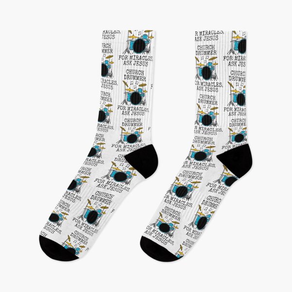 Item preview, Church Drummer For Miracles Ask Jesus, Musician Funny designed and sold by doodlerob.