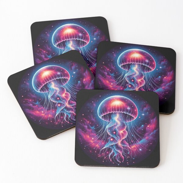 Item preview, Cosmic Jellyfish Artwork Galaxy designed and sold by Nostalgia Busters.