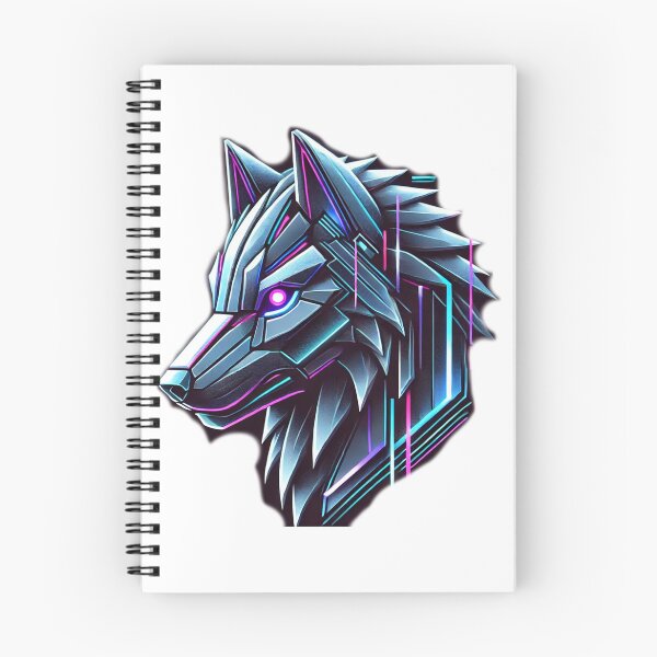 Item preview,  Futuristic Neon Wolf in Geometric Style designed and sold by QuirkWears.