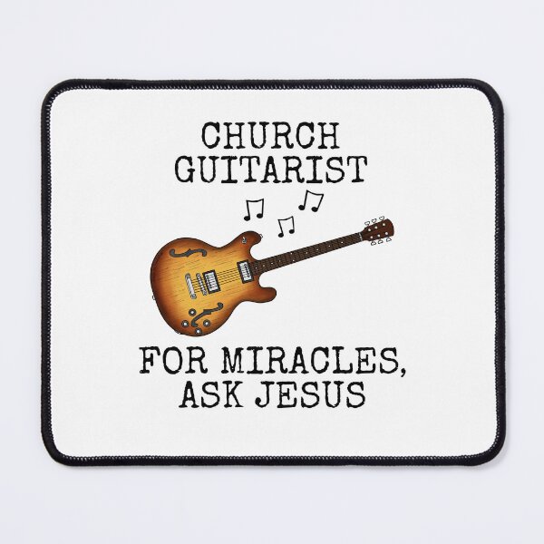 Item preview, Church Guitarist For Miracles Ask Jesus, Electric Guitar designed and sold by doodlerob.