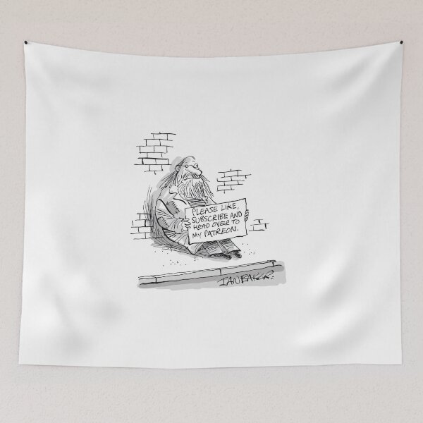Item preview, Social Media Hobo gag cartoon designed and sold by IanBakerToons.