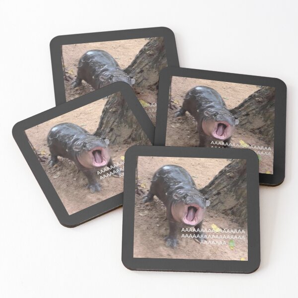 Item preview, MOO DENG Hippo Inspired | Wall Art Home Decor | HECKINFAROUT designed and sold by Two Otters Co.