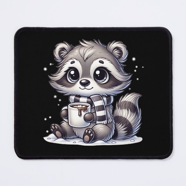 Item preview, Christmas Raccoon & Coffee Women Raccoon Lover designed and sold by BlueBerry-Pengu.