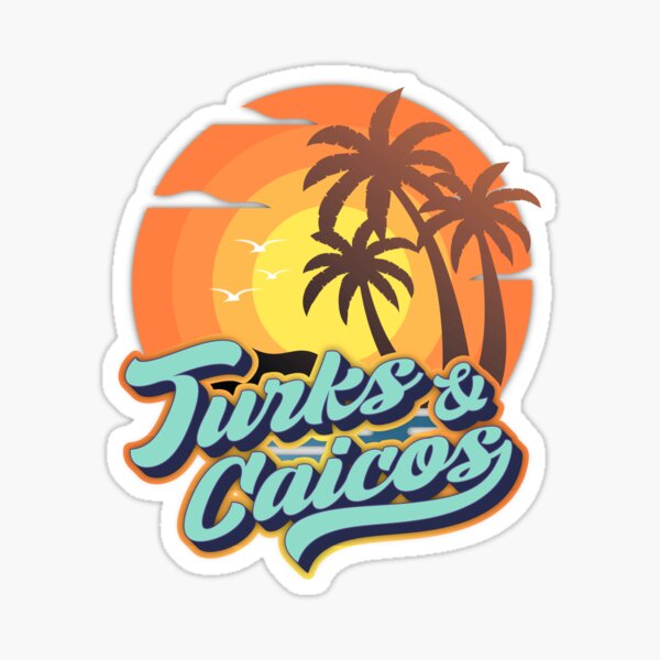 Vista previa del artículo con la obra «Puesta de sol retro en la playa de las Islas Turcas y Caicos», diseñado y vendido por FYS-Arte-Style.