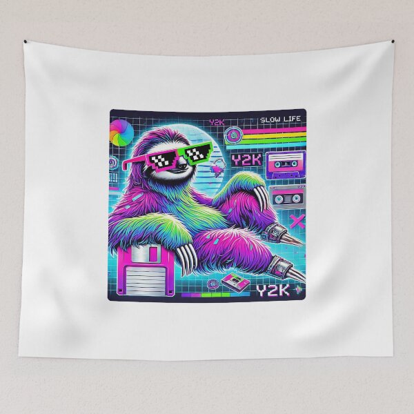 Item preview, Cyber Sloth: Neon Dreams and Chill designed and sold by Elitronsensei.