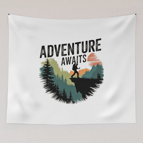 Item preview, Adventure Awaits Travel Enthusiast Apparel designed and sold by Designer-Haven.